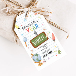 School Year Back to School Favour Tags