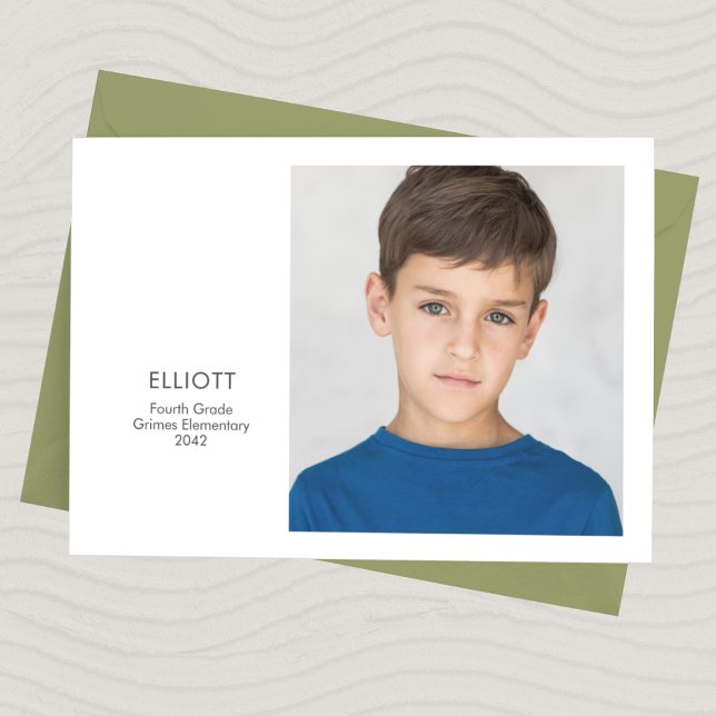 School Year Keepsake Photo Card (Creator Uploaded)