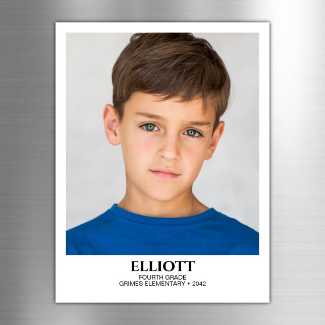 School Year Keepsake Photo Magnet (Creator Uploaded)