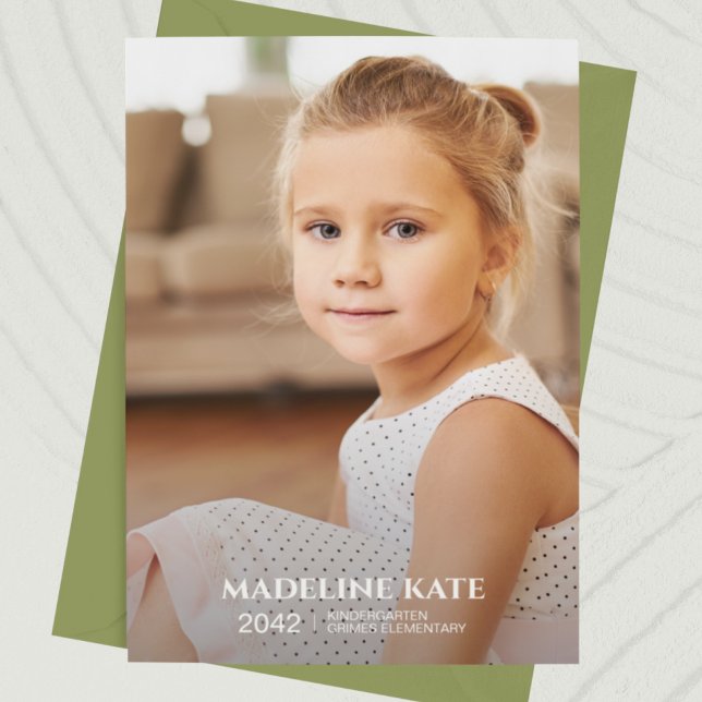 School Year Photo Keepsake Card (Creator Uploaded)
