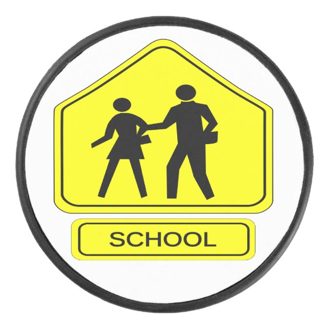School Zone Hockey Puck (Front)