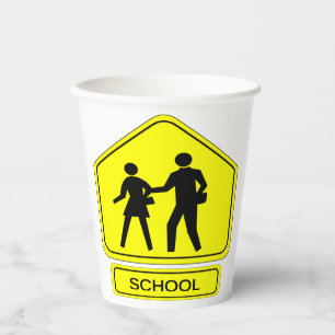 School Zone Paper Cups