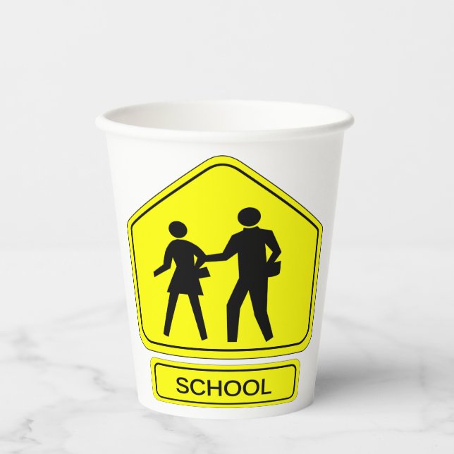 School Zone Paper Cups (Front)