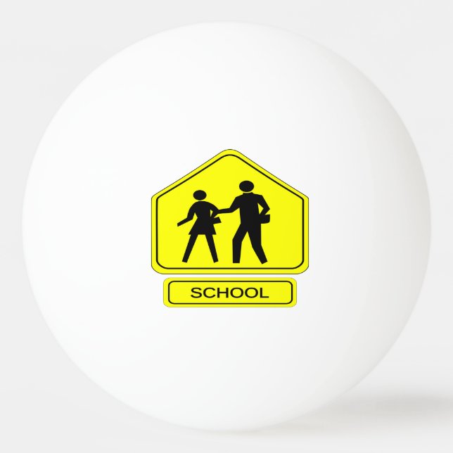 School Zone Ping Pong Ball (Front)