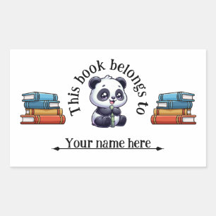 Schoolbook Name Sticker