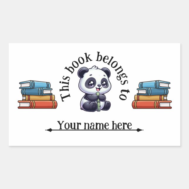 Schoolbook Name Sticker  (Front)