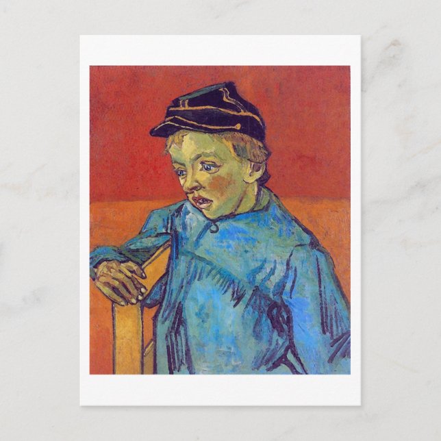 Schoolboy (Camille Roulin), Van Gogh Fine Art Postcard (Front)