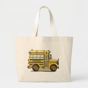 Schoolbus Bags/Totes Large Tote Bag
