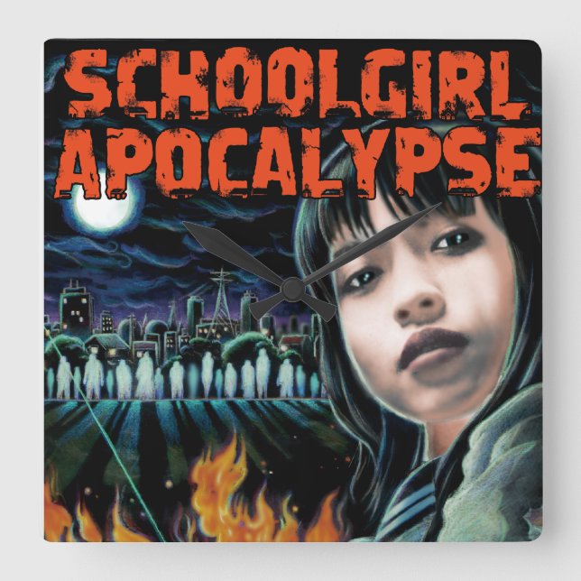 Schoolgirl Apocalypse Countdown Clock (Front)