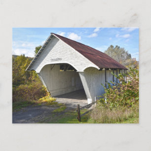Schoolhouse Covered Bridge, Vermont Postcard