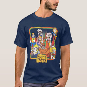 Schoolhouse Rock Favorite Character Rainbow Outlin T-Shirt
