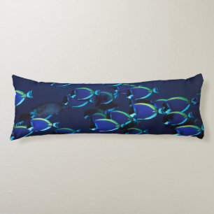 Schooling Powder Blue Surgeonfish Body Cushion