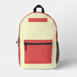 SCHOOLISH RED CREAME COLLEGE BOYS GIRLS PRINTED BACKPACK