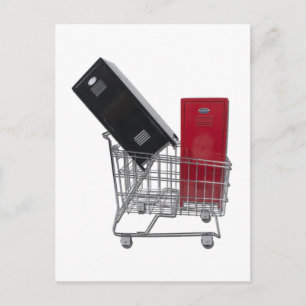 SchoolLockersInShoppingCart010212 Postcard