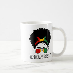 Schools Cafeteria Staff Women Messy Bun Black Hist Coffee Mug