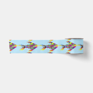 Schools of fish Thunder_Cove Satin Ribbon