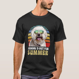 Schools Out For Summer Bichons Frise Dog Teacher T-Shirt