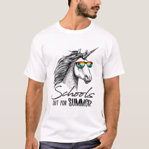 Schools Out For Summer Funny Unicorn Last Day Of S T-Shirt