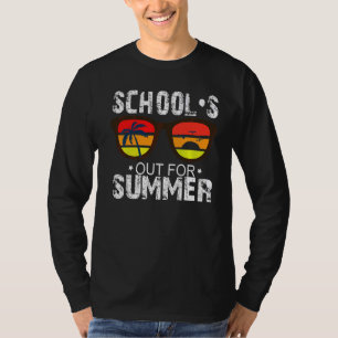 Schools Out For Summer Glasses Last Day Of School T-Shirt