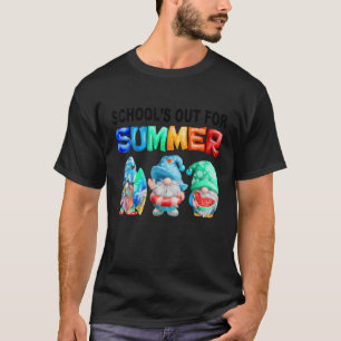 School's Out For Summer Gnomes Teacher Student T-Shirt