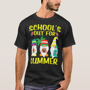 School's Out For Summer Gnomies Last Day Of School T-Shirt