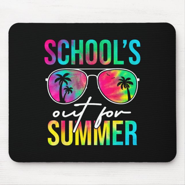 Schools Out For Summer Graduation Students Teacher Mouse Mat (Front)