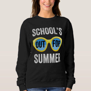 Schools Out For Summer Graduation Vintage Cool Sun Sweatshirt