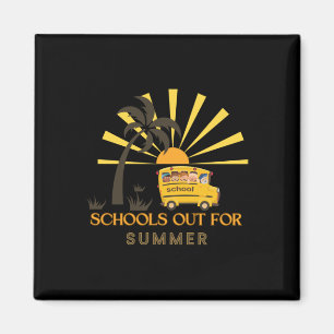 Schools Out For Summer- Happy Kids  Magnet