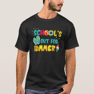 Schools Out For Summer Happy Last Day Of School Vi T-Shirt