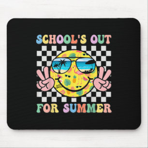 Schools Out For Summer Smile Teacher Kids Last Day Mouse Mat