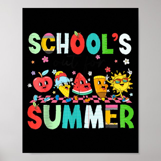 Schools out for summer summer is calling book poster (Front)