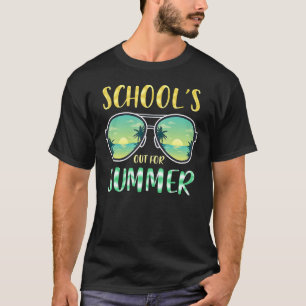 Schools out for summer sunglasses beach last day o T-Shirt