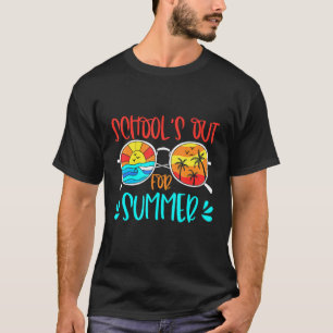 School's Out For Summer Teacher Cool Retro Vintage T-Shirt