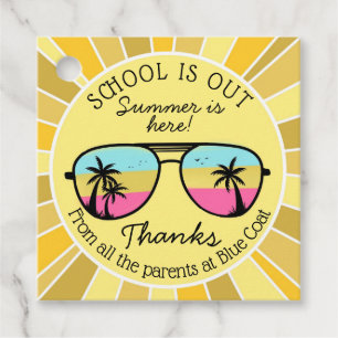 school's out for summer teacher gift favour tags