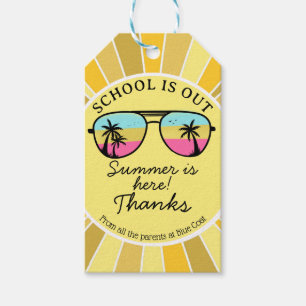 school's out for summer teacher PTA end of year Gift Tags