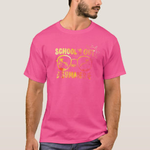 School's Out For Summer Tie Dye Glasses  Teacher T-Shirt