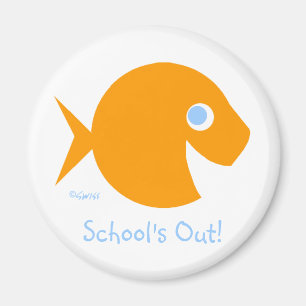 School's Out Last Day of Year Magnet for Kids
