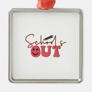 Schools Out Metal Tree Decoration