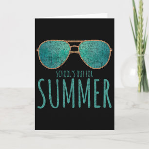 Schools Out Of Summer Happy Last Day Of School Vac Card