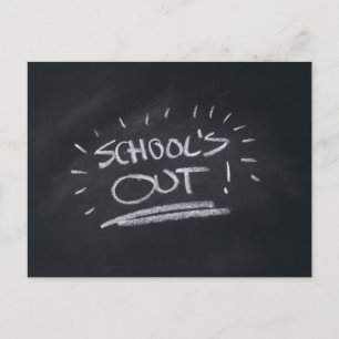 School's Out Postcard Template