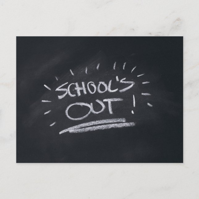 School's Out Postcard Template (Front)