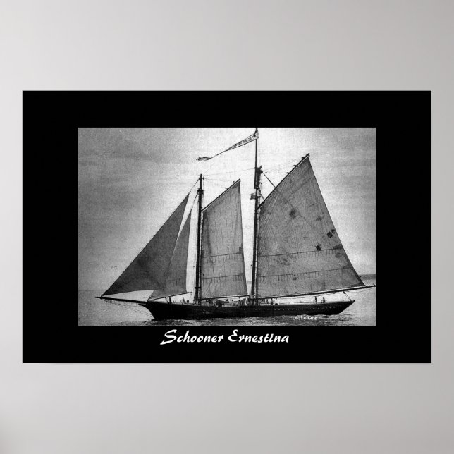 Schooner Ernestina Poster (Front)