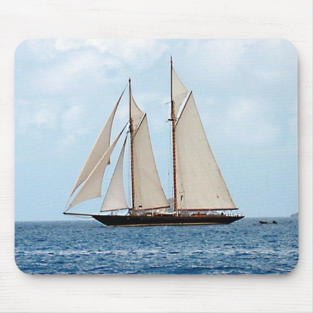 Schooner in the British Virgin Islands Mouse Mat (Front)