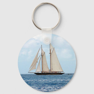 Schooner Sailboat in the BVI Key Ring