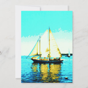 schooner sailing invitation