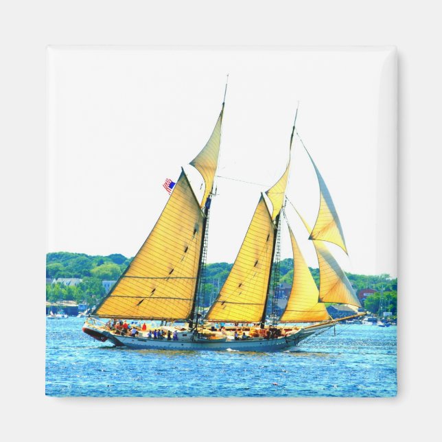 Schooner sailing magnet (Front)