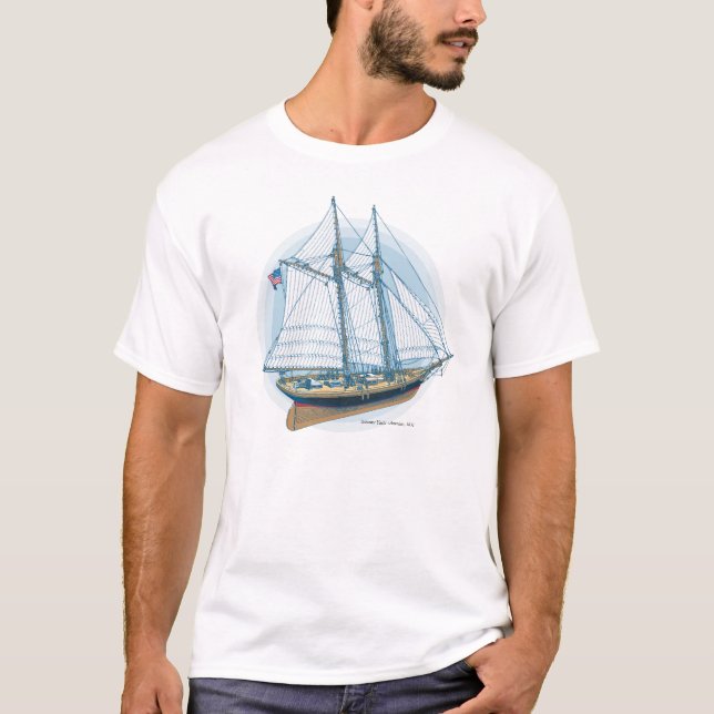 Schooner Yacht «America», 1851 T-Shirt (Front)