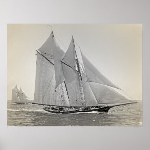 Schooner Yacht Fortuna Poster
