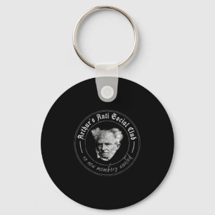 Schopenhauer Philosophy Aphorisms Arthurs Anti Soc Key Ring