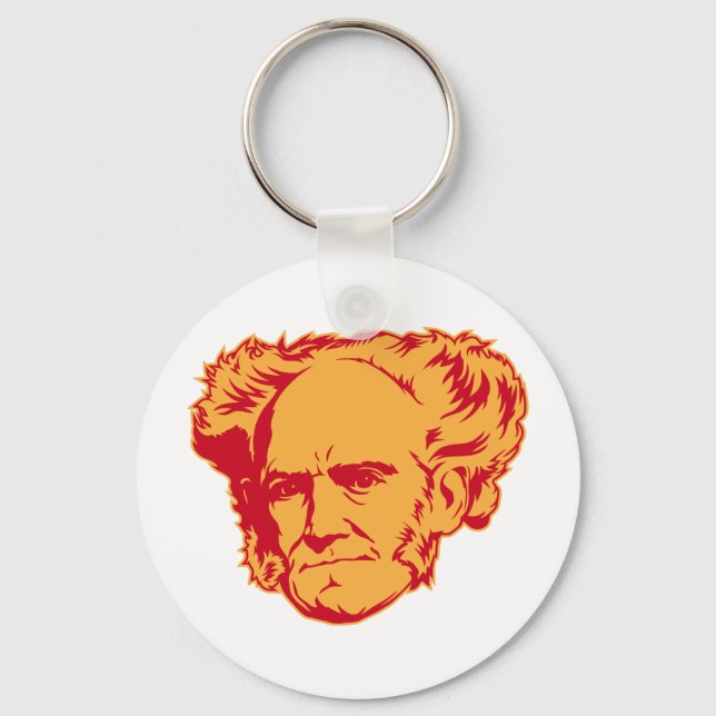 Schopenhauer Portrait Keychain (Front)